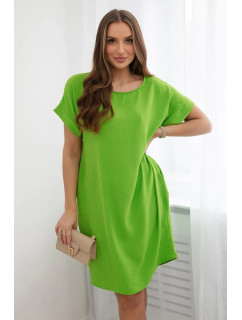 Šaty s kapsami světle zelené