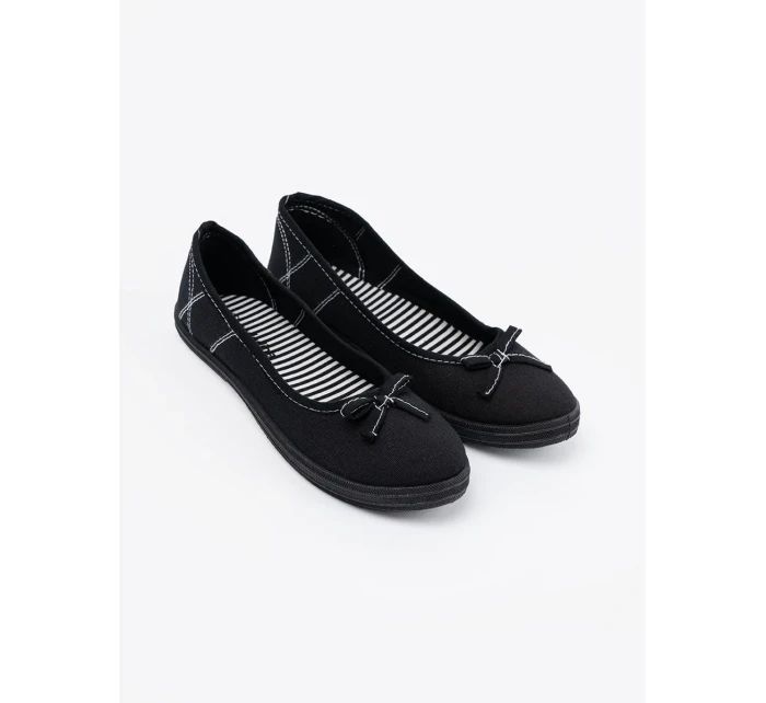 Trendy baleríny dámské černé bez podpatku Trendy baleríny dámské černé bez podpatku