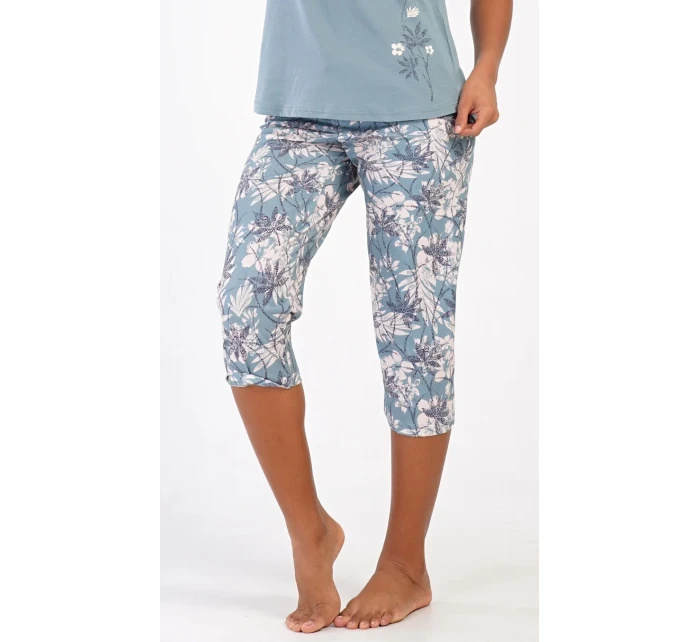 Dámské pyžamo kapri model 20711908 - Vienetta Dámské pyžamo kapri model 20711908 - Vienetta
