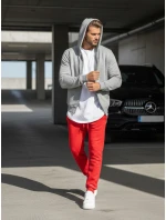 FashionStreet pánské červené tepláky UX2708 FashionStreet pánské červené tepláky UX2708