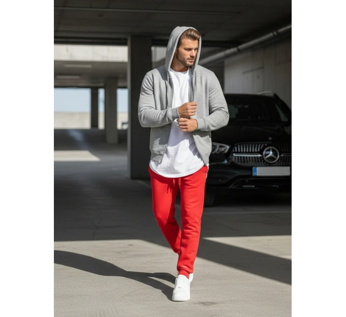 FashionStreet pánské červené tepláky UX2708 FashionStreet pánské červené tepláky UX2708