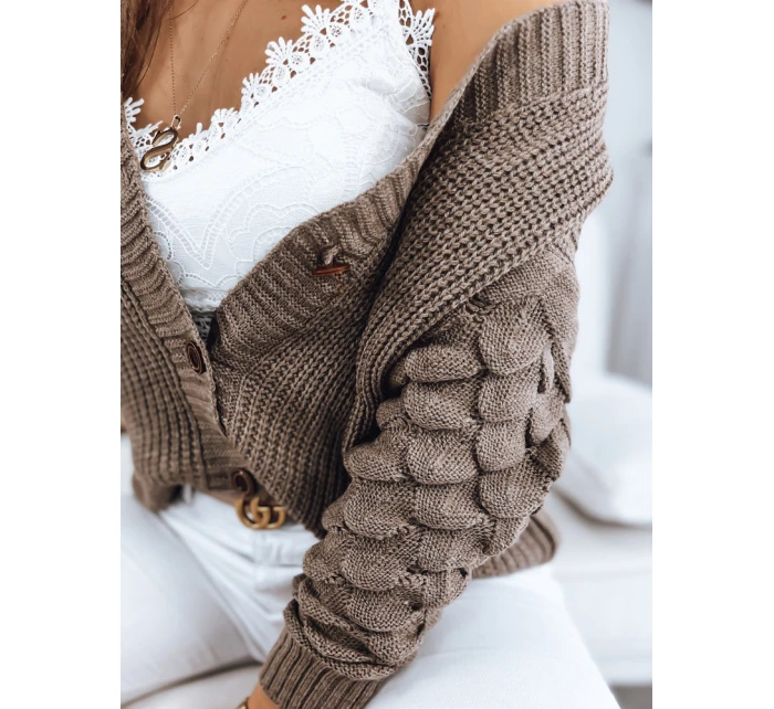 SINSA dámský svetr moka FashionStreet MY1630