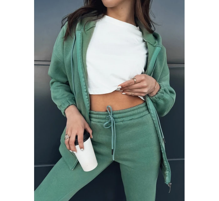 Dámský teplákový komplet AMILIA PREMIUM green FashionStreet AY0777z