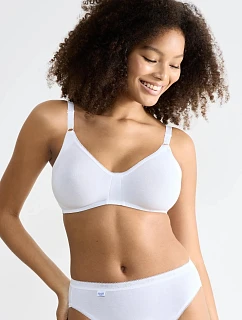 Podprsenka bez kostic sloggi Basic+ N bílá WHITE - SLOGGI