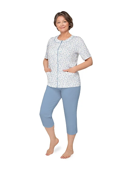 Pyžamo Martel Maria I 200 cr/r 3XL-4XL dámské rozepínací Pyžamo Martel Maria I 200 cr/r 3XL-4XL dámské rozepínací
