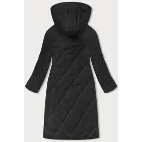 Dlouhá černá dámská zimní bunda model 21339589 - J.STYLE