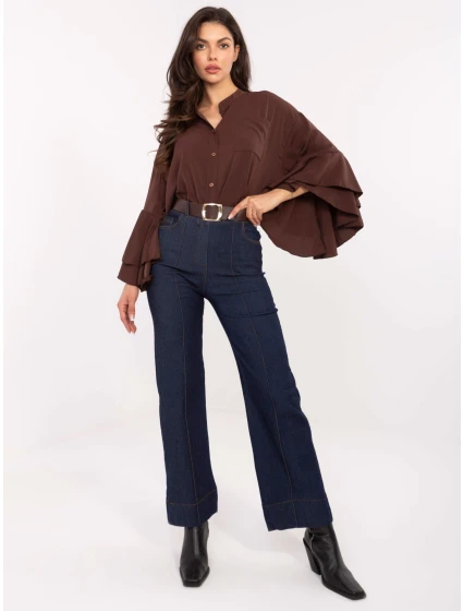 Spodnie IT SP model 21471676 granatowy - FPrice Spodnie IT SP model 21471676 granatowy - FPrice