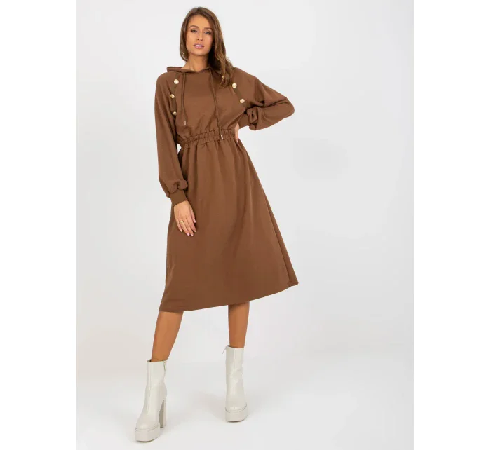 Dámské šaty RV SK 8336 hnědé