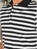 Pánská pruhovaná polokošile bílá FashionStreet PX0642