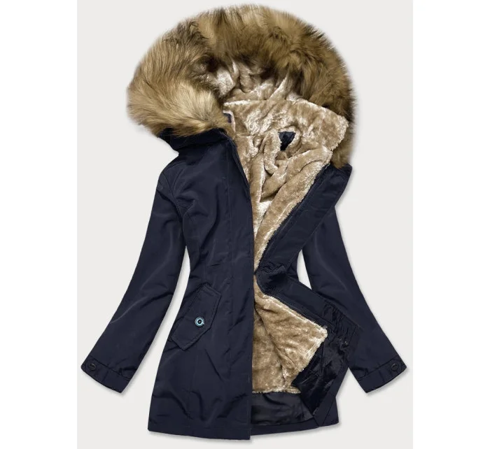 ZIMOWA KURTKA DAMSKA Z  GRANATOWA model 21243444 - LHD