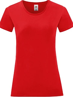 Fruit of the Loom Lady-Fit Iconic 150 T Dámské tričko 16.1432 red