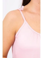 Šaty s tenkým páskem, pudrově růžové