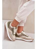 Dámské Sportovní Boty S Panterem Na Platformě Zelené Davinara Dámské Sportovní Boty S Panterem Na Platformě Zelené Davinara