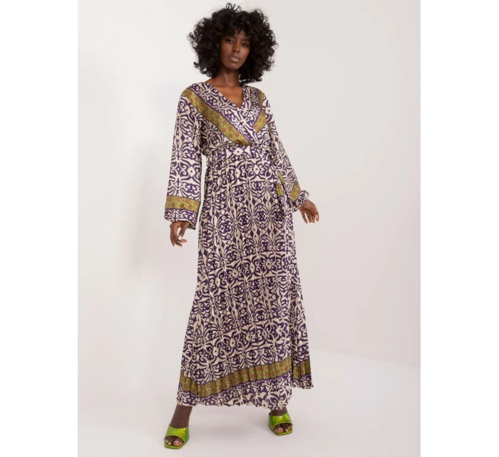 DHJ SK 16656 šaty.13X tmavě fialová