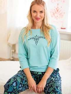 Pyžamo LNS model 22365536 B26 dlouhé rukávy, velikosti S–XL - Key