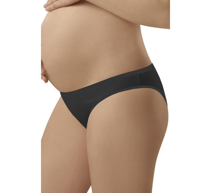 Dámské těhotenské kalhotky Mama mini black - ITALIAN FASHION