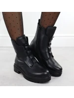 Dámské černé kožené boty model 21905958 - Rieker Dámské černé kožené boty model 21905958 - Rieker