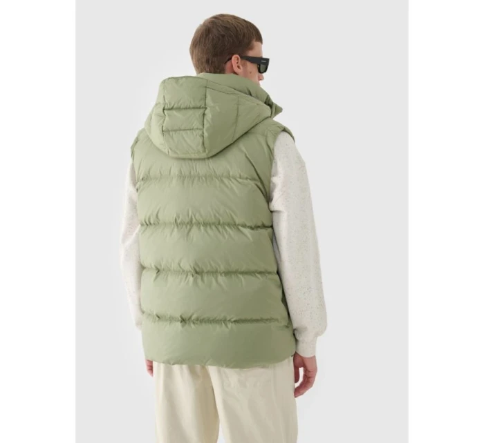 Pánské péřové tričko bez rukávů s přírodní výplní 4F 4FWAW24TVJAM148-43S