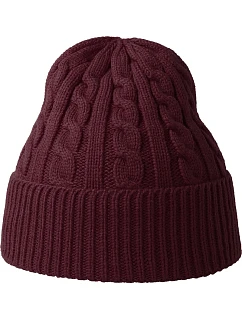 Claire Pletená čepice model 22552247 burgundy - Atlantis Headwear