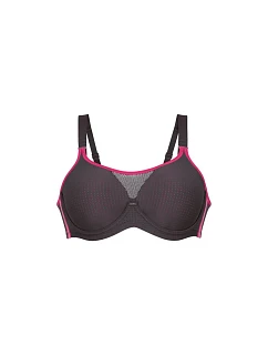 performance wireX sport. podprsenka s kost. nastavitelná ramínka 5599 anthrazit/pink - Active