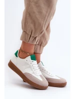 Nízké Dámské Sportovní Tenisky Bílé model 21660994 - Boto Nízké Dámské Sportovní Tenisky Bílé model 21660994 - Boto