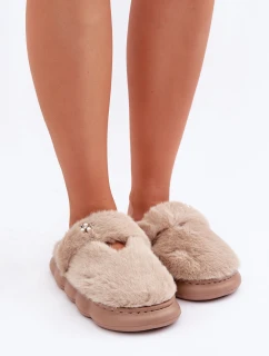 Pantofle S  Tmavě Béžové model 21681715 - Boto