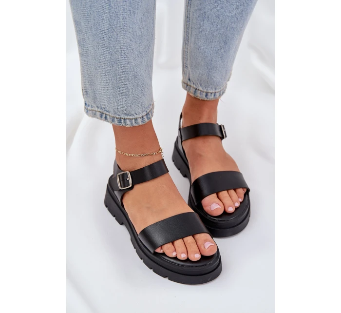 Dámské Sandály Na Platformě Černé model 21684389 - Boto Dámské Sandály Na Platformě Černé model 21684389 - Boto