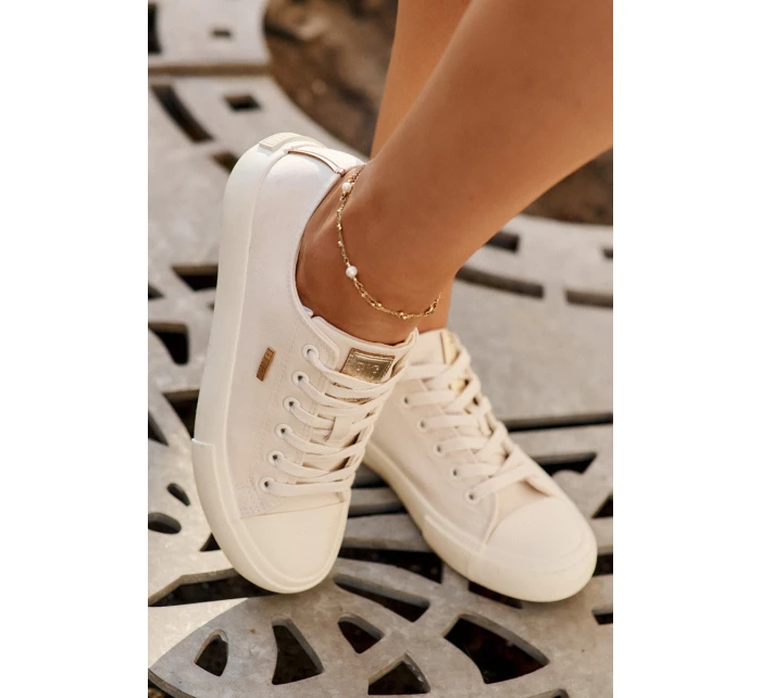 Dámské Textilní Tenisky Big Star model 21692161 Béžové - Big Star Shoes Dámské Textilní Tenisky Big Star model 21692161 Béžové - Big Star Shoes