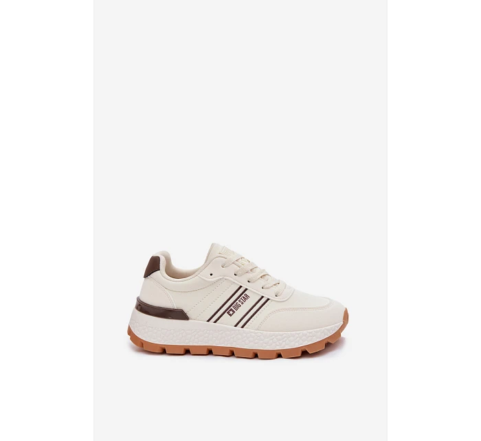 Dámské tenisky na platformě Big Star model 22042715 HiPoly System Béžové - Big Star Shoes