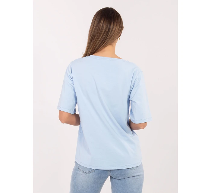 T shirt RV BZ model 22074559 jasny niebieski - FPrice T shirt RV BZ model 22074559 jasny niebieski - FPrice