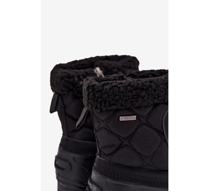 Zateplené dětské sněhule na zip Big Star OO374073 Černé Zateplené dětské sněhule na zip Big Star OO374073 Černé