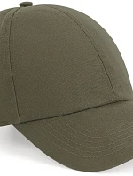 Beechfield B 54N 6 panelová kšiltovka z bio bavlny 53.0054 olive green