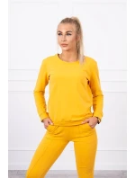 Hořčicová mikinová souprava