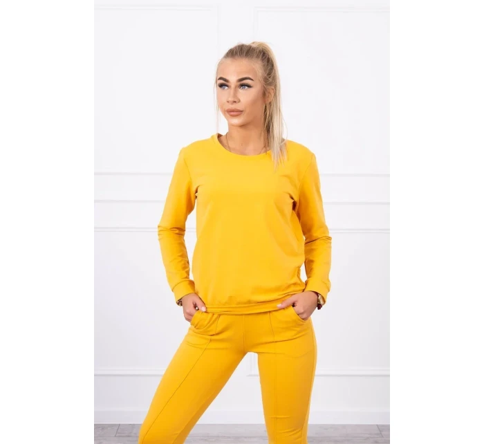 Hořčicová mikinová souprava