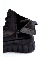 Kožené Boty Na Zip Big Star Černé model 21634271 - Big Star Shoes Kožené Boty Na Zip Big Star Černé model 21634271 - Big Star Shoes