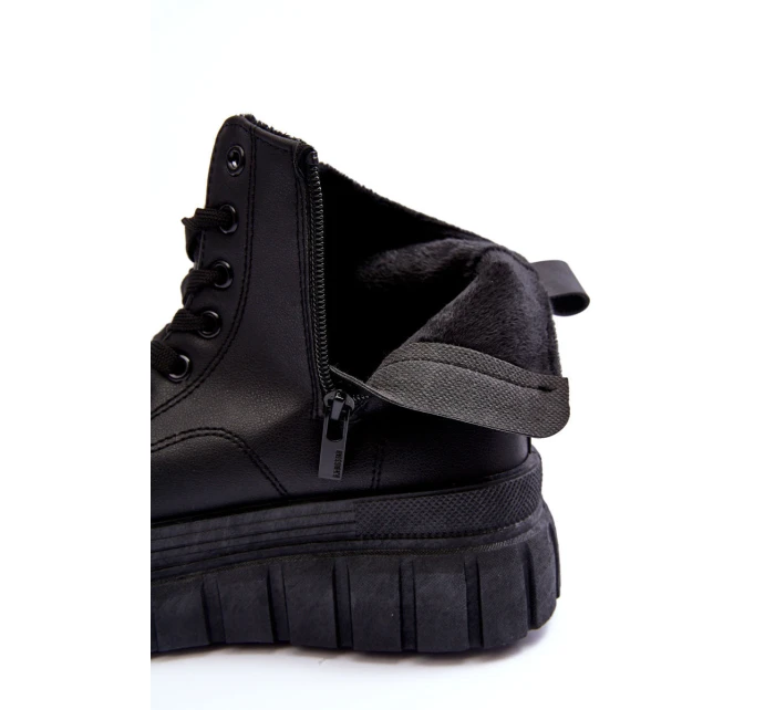 Kožené Boty Na Zip Big Star Černé model 21634271 - Big Star Shoes Kožené Boty Na Zip Big Star Černé model 21634271 - Big Star Shoes