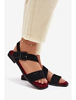 Dámské sandály Z semiše Big Star model 22064112 Černé - Big Star Shoes