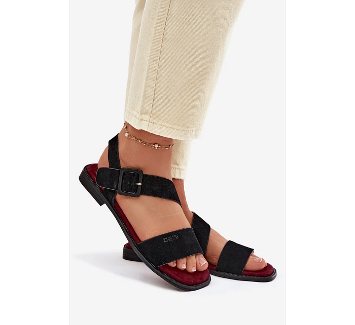 Dámské sandály Z semiše Big Star model 22064112 Černé - Big Star Shoes