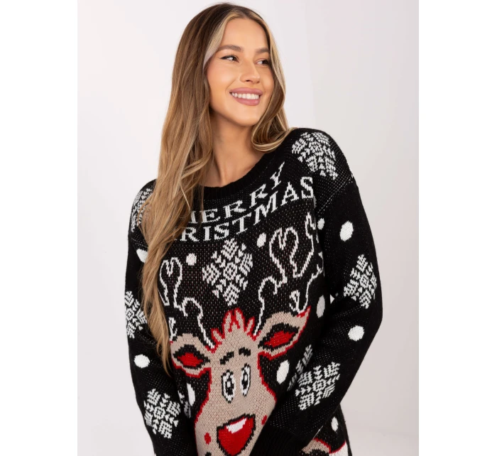 Sweter MI SW model 21795626 czarny - FPrice Sweter MI SW model 21795626 czarny - FPrice