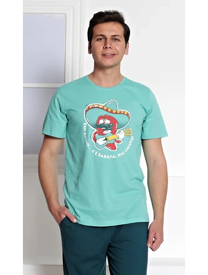 Pánské pyžamo kapri model 22408278 - Gazzaz Pánské pyžamo kapri model 22408278 - Gazzaz