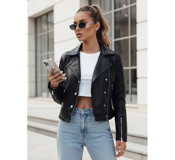 Dámská kožená bunda ramones TRUCCO black FashionStreet TY4178