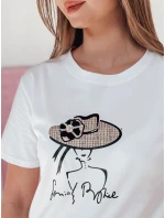 Dámské tričko s potiskem WOMANPOW bílé FashionStreet RY2804 Dámské tričko s potiskem WOMANPOW bílé FashionStreet RY2804