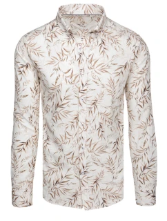 Pánská košile s listy bílá Dstreet model 21989349 - FashionStreet