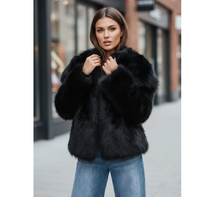 Dámský krátký černý kožich ZARAFIA FashionStreet TY5117z