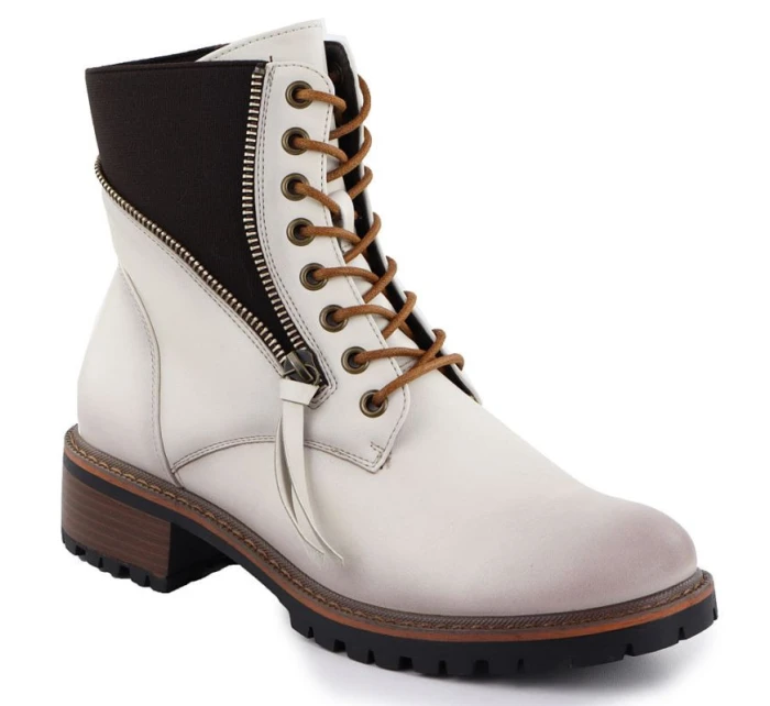 Dámské boty bagger beige Vinceza 26-58559 dámské