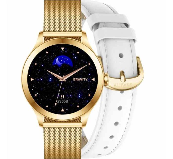 Chytré hodinky Gravity White Gold 2 Stripes GT25-2 PRO Chytré hodinky Gravity White Gold 2 Stripes GT25-2 PRO