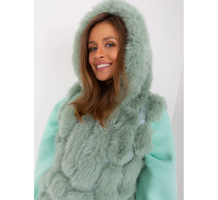 Kamizelka AT KZ model 18990646 pistacjowy - FPrice Kamizelka AT KZ model 18990646 pistacjowy - FPrice