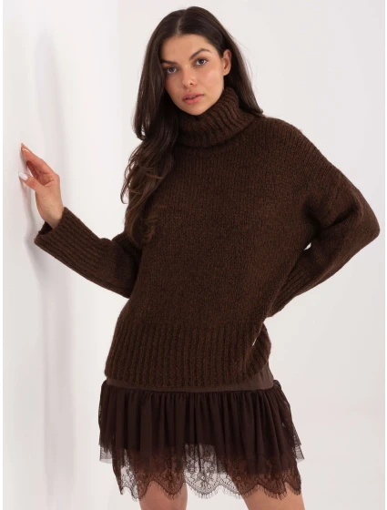 Sweter CH SW model 21776433 ciemny brązowy - FPrice