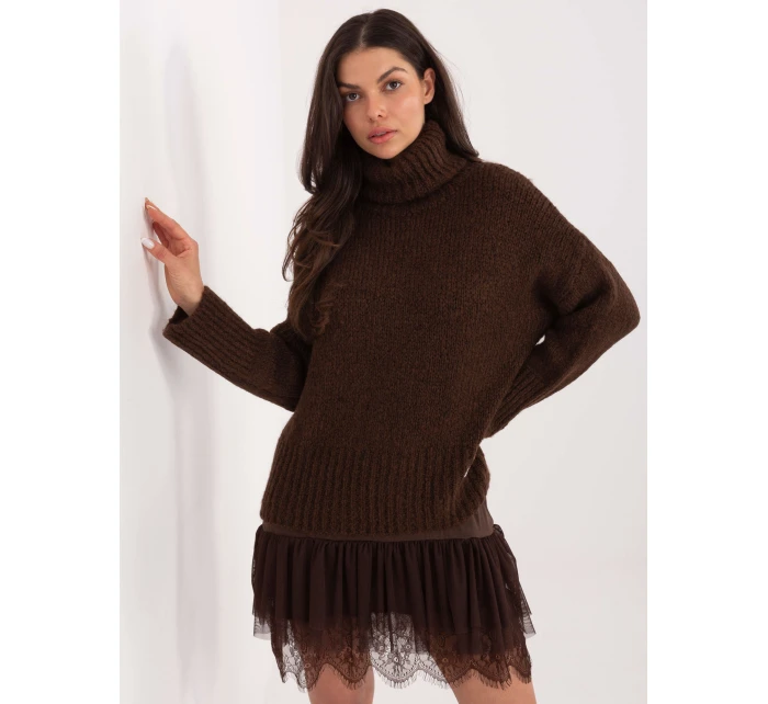 Sweter CH SW model 21776433 ciemny brązowy - FPrice