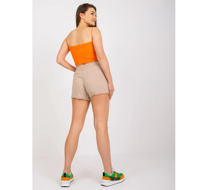 Šortky D73761M61531KA béžové